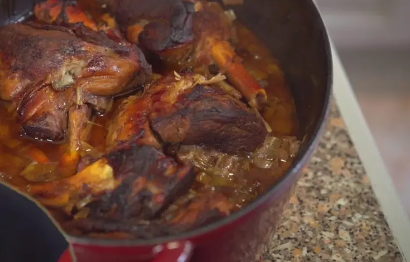 Oven Lamb, Potato and Garlic Purée, Confit Cherry Tomatoes