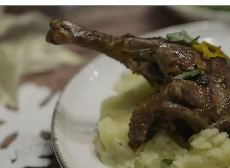 Duck à l'Orange, Crushed Potatoes