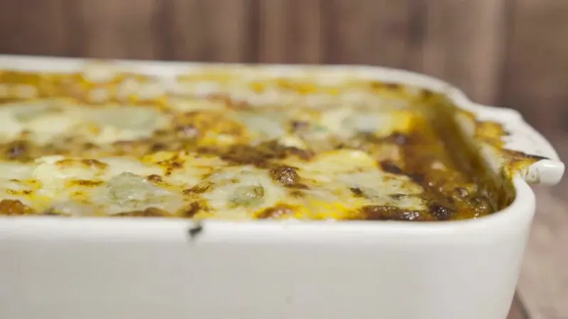 Vegetarian Courgette Lasagne with Mushroom, Tofu and Bean Ragú