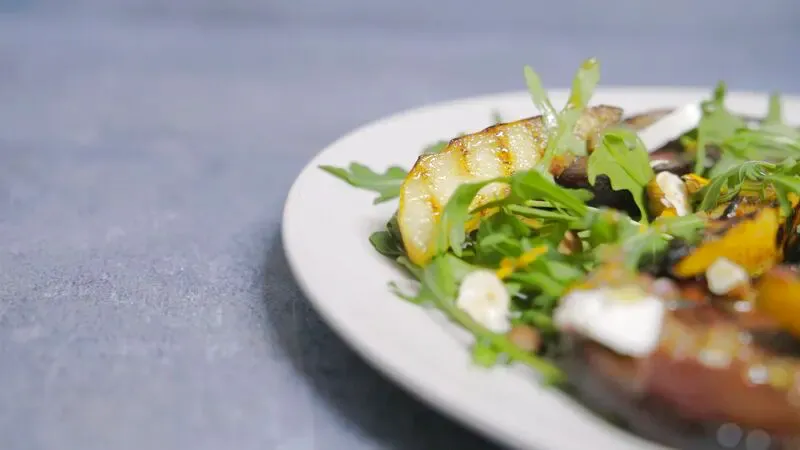 Beetroot and Pear Salad with Orange and Honey Vinaigrette