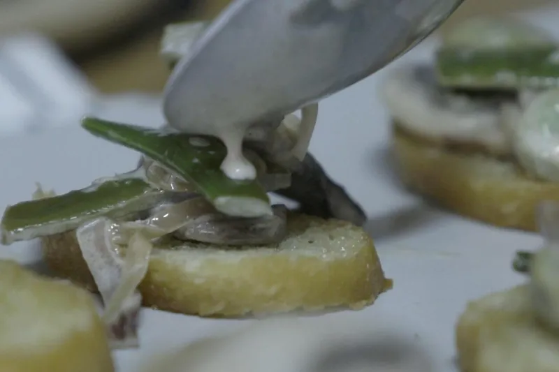 Vegetable Sauté, Crostini