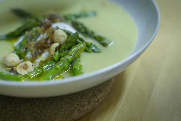 Asparagus Velouté, Sautéed Asparagus, Asparagus Salad, Poached Egg